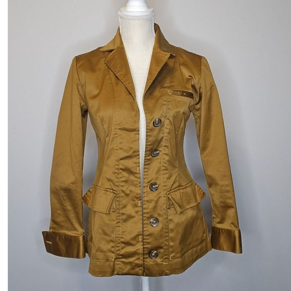 Women’s fitted satin blazer/jacket by Turk & Taylor in size XS